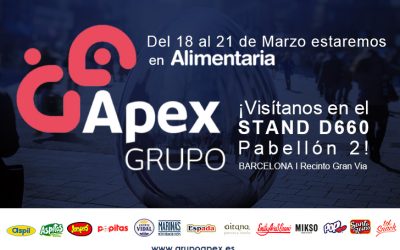 Grupo APEX volverá a estar presente en Alimentaria 2024